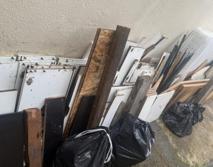 House clearance Kent – wood and rubbish ready for removal